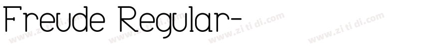 Freude Regular字体转换